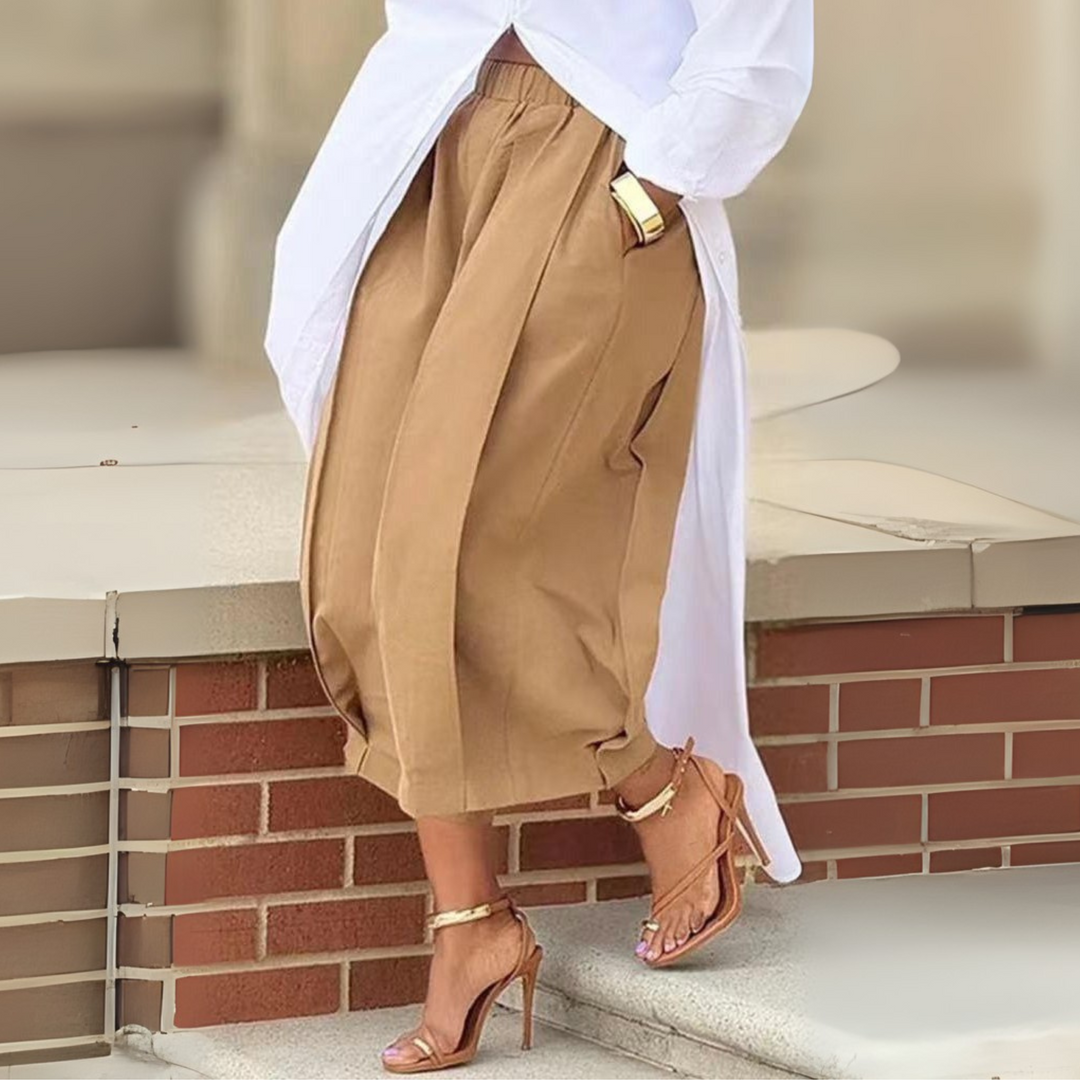 FALIA™ - Elegant Elastic Waistband Lantern Pants