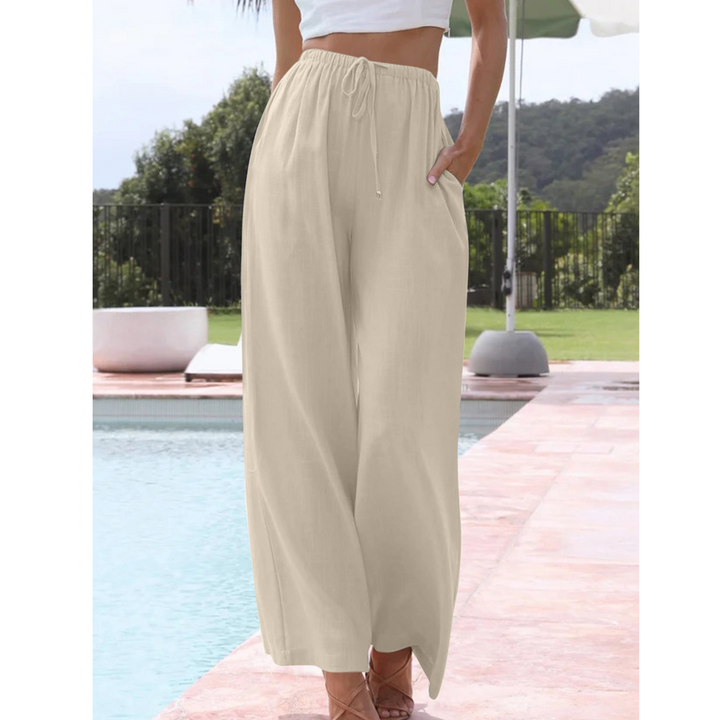 VIRENA™ – Relaxed Lightweight Wide Leg Summer Trousers
