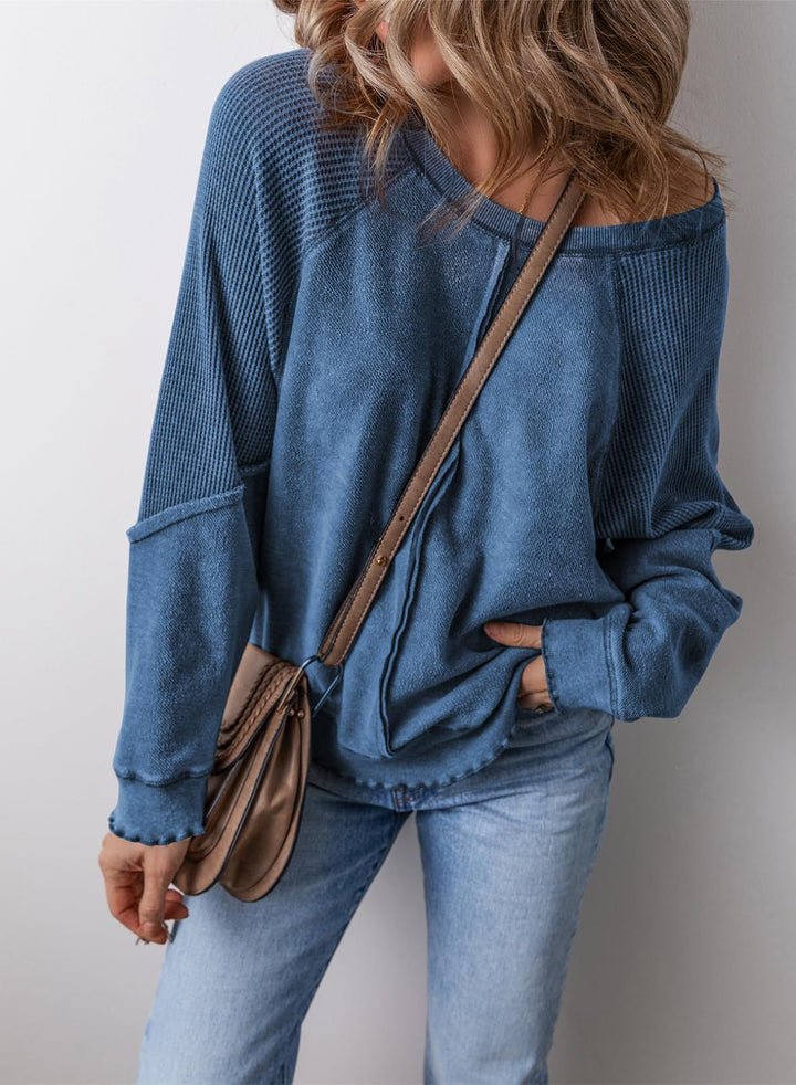PRECIOUS™ - Casual Crew Neck Long Sleeve Sweatshirt